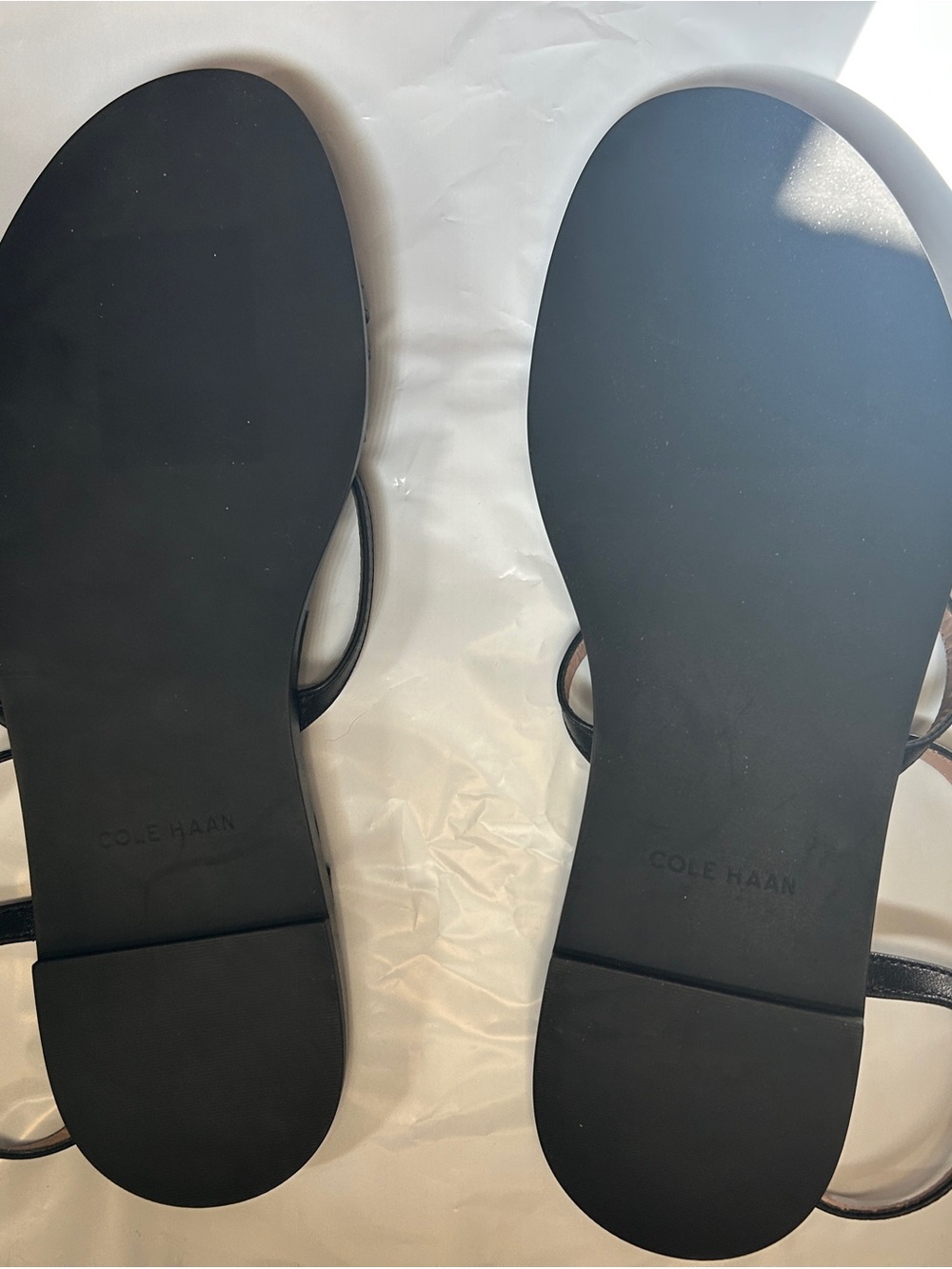 Cole Haan Black Leather Multi-Strap Sandals Brand New - Picture 3 of 5